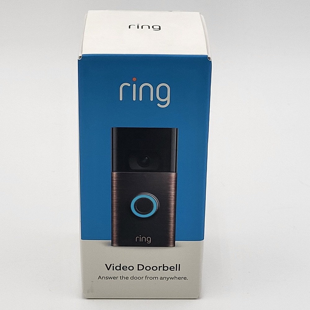 Ring Video Doorbell 2nd Gen Venetian Bronze Wireless Rechargeable Battery 1080p